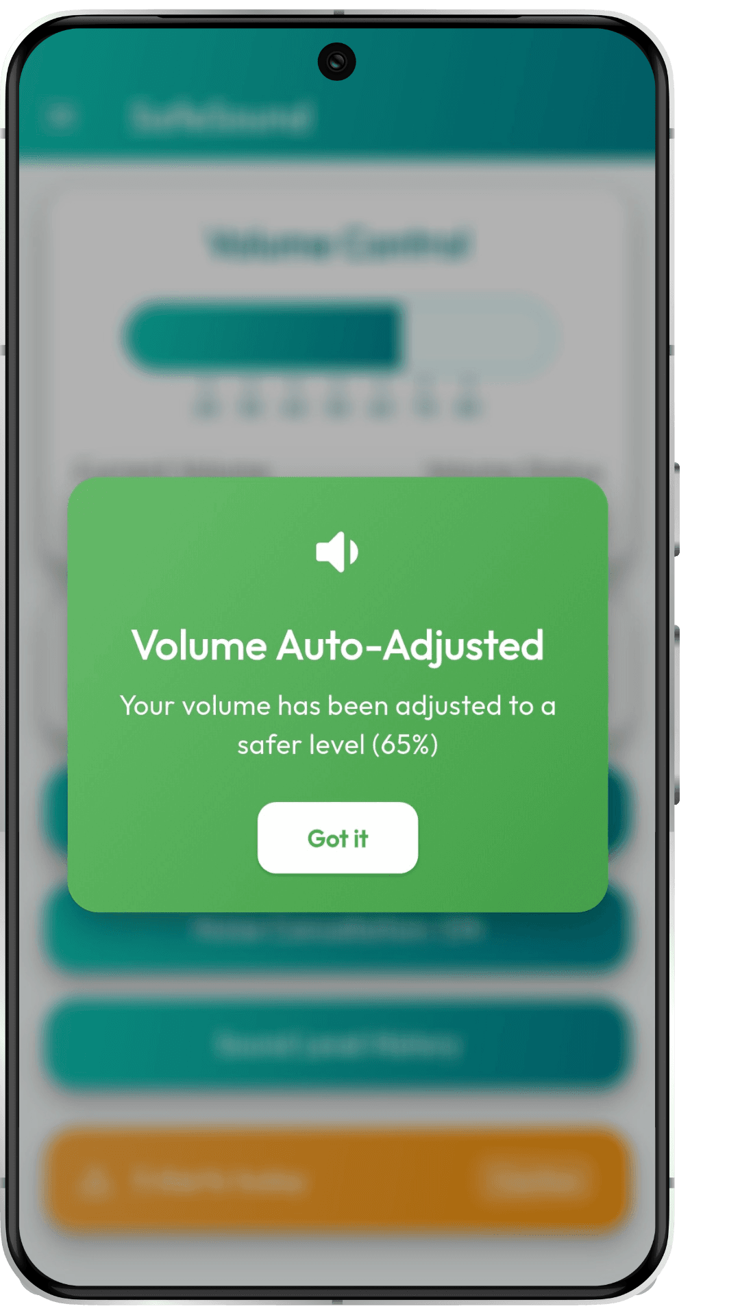 Volume adjustment process