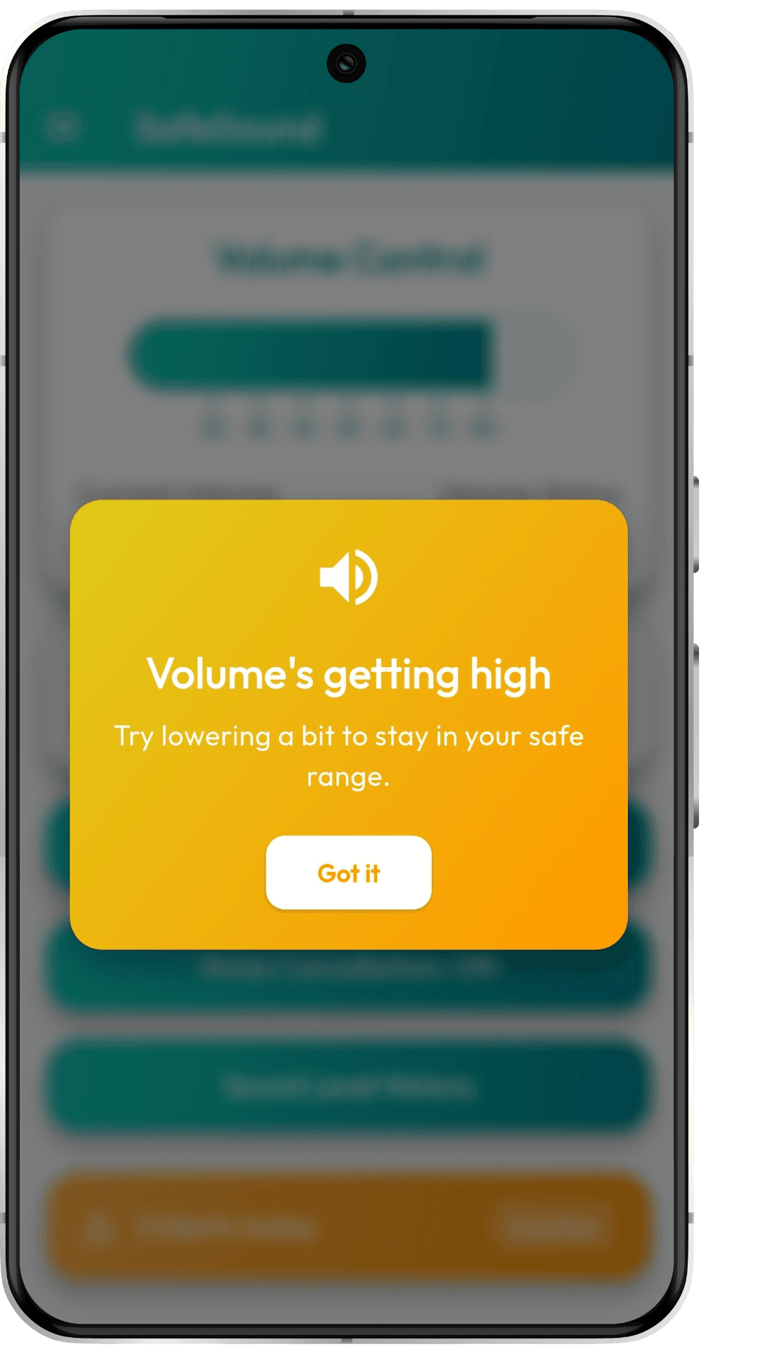 Warning level alert notification
