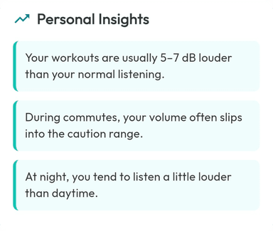 Personal insights summary